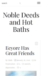 Mobile Screenshot of nobledeedsandhotbaths.com